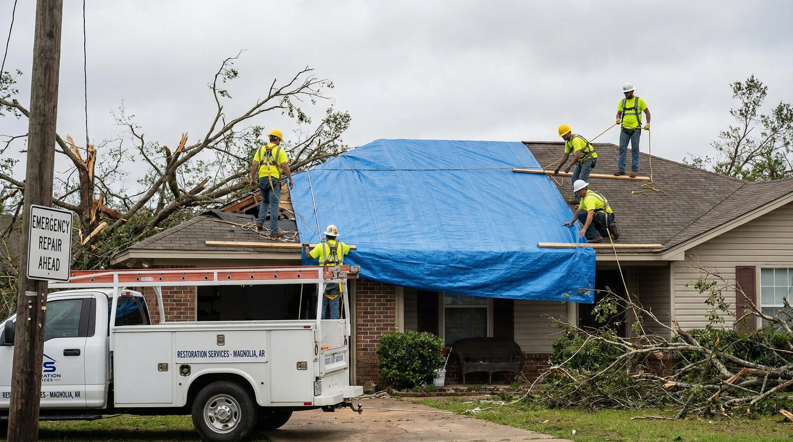 Magnolia Wind Damage team