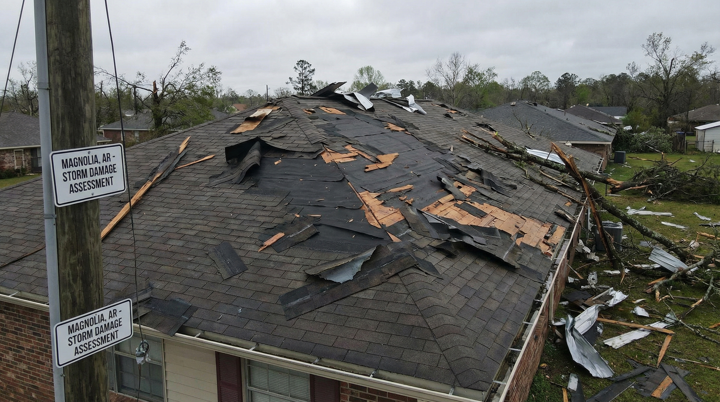 Emergency roof tarping service Magnolia Arkansas